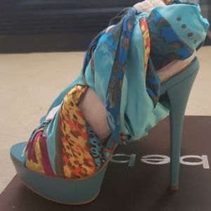 Never worn scarf stiletto shoes